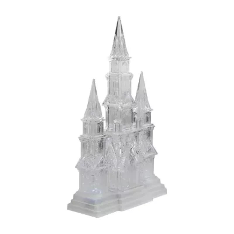 Northlight Led Lighted Winter Church Acrylic - 17.5in Christmas Tabletop Decor