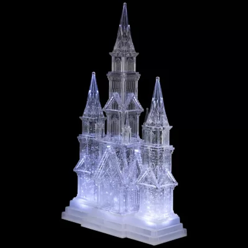 Northlight Led Lighted Winter Church Acrylic - 17.5in Christmas Tabletop Decor