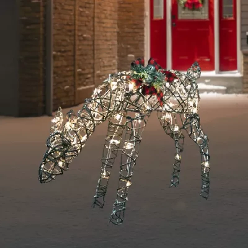 Northlight 40" Lighted Reindeer Christmas Yard Art