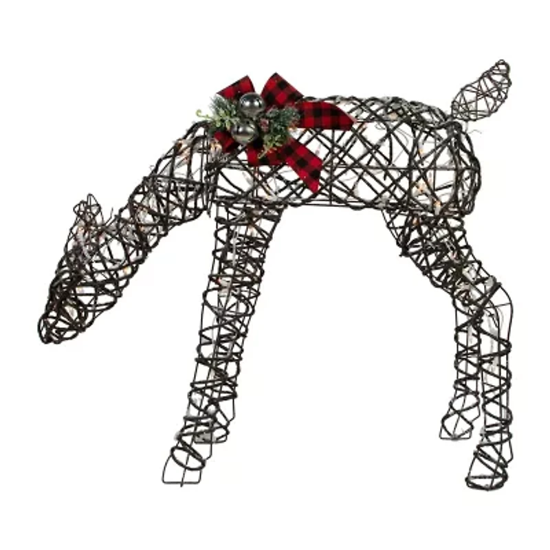 Northlight 39.75in Lighted Reindeer Christmas Yard Art