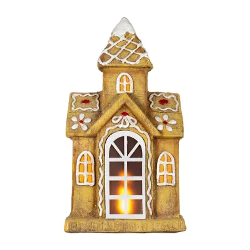 Northlight Led Lighted Gingerbread House With Icing Accents - 16in Gingerbread House