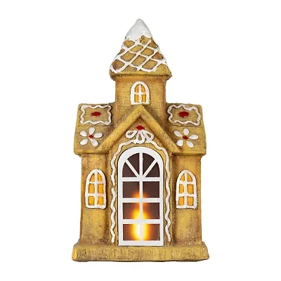 Northlight Led Lighted Gingerbread House With Icing Accents - 16in Gingerbread House