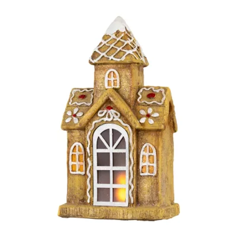 Northlight Led Lighted Gingerbread House With Icing Accents - 16in Gingerbread House