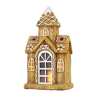 Northlight Led Lighted Gingerbread House With Icing Accents - 16in Gingerbread House