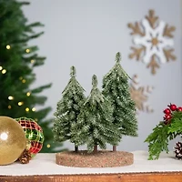 Northlight Icy Downswept Pine - 8in - Unlit 1 Foot Pine Christmas Tree