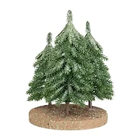 Northlight 8" Icy Downswept Pine Trio Of 1 Foot Pine Christmas Tree