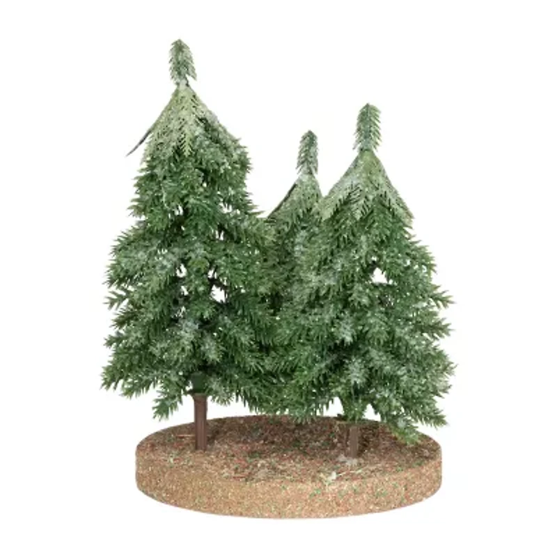 Northlight Icy Downswept Pine - 8in - Unlit 1 Foot Pine Christmas Tree