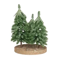 Northlight Icy Downswept Pine - 8in - Unlit 1 Foot Pine Christmas Tree