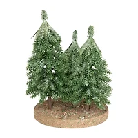 Northlight Icy Downswept Pine - 8in - Unlit 1 Foot Pine Christmas Tree