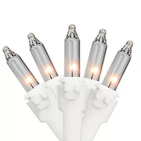 Northlight Mini Commercial - Clear - 300ct - 34ft White Wire String Lights