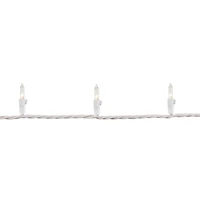 Northlight Mini Commercial - Clear - 300ct - 34ft White Wire String Lights