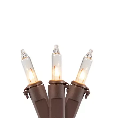 Northlight 300-Count Clear Mini - 61ft Brown Wire String Lights