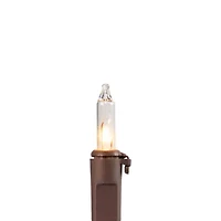Northlight 300-Count Clear Mini - 61ft Brown Wire String Lights