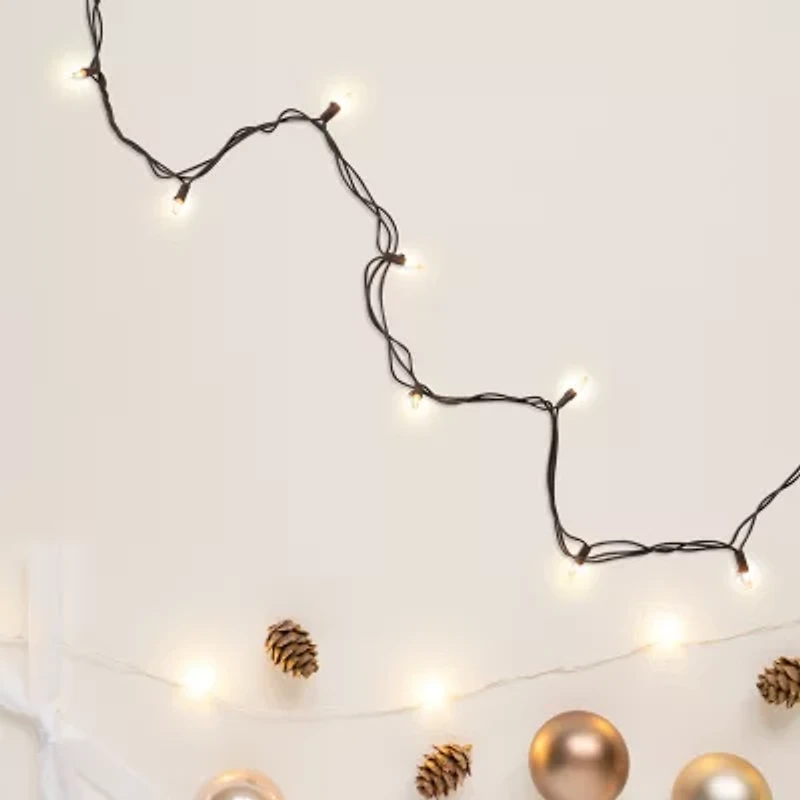 Northlight 300-Count Clear Mini - 61ft Brown Wire String Lights