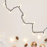 Northlight 300-Count Clear Mini - 61ft Brown Wire String Lights