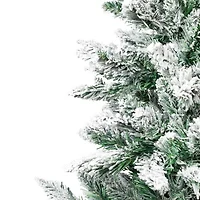 Northlight Frosted Pine In Burlap Base - 3.5ft - Unlit 3 1/2 Foot Pine Christmas Tree