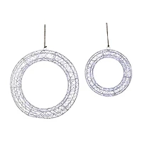 Northlight Led Lighted - 18in - Set Of 2 - Cool White Lights Christmas Window Decor