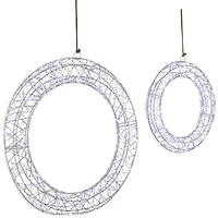 Northlight Led Lighted - 18in - Set Of 2 - Cool White Lights Christmas Window Decor