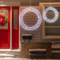 Northlight Led Lighted - 18in - Set Of 2 - Cool White Lights Christmas Window Decor