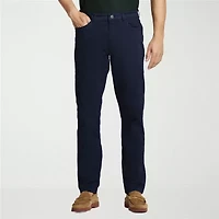 IZOD Saltwater Stretch Sateen 5 Pocket Mens Regular Fit Flat Front Pant