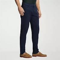 IZOD Saltwater Stretch Sateen 5 Pocket Mens Regular Fit Flat Front Pant