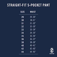 IZOD Saltwater Stretch Sateen 5 Pocket Mens Regular Fit Flat Front Pant