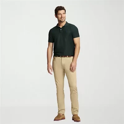 IZOD Saltwater Stretch Sateen 5 Pocket Mens Regular Fit Flat Front Pant