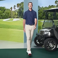 PGA TOUR Airflux Heathered Mens Regular Fit Short Sleeve Polo Shirt