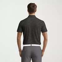 PGA TOUR Airflux Heathered Mens Regular Fit Short Sleeve Polo Shirt