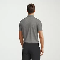 PGA TOUR Airflux Heathered Mens Regular Fit Short Sleeve Polo Shirt