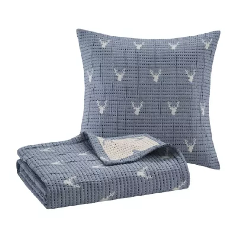 Woolrich Keystone Jacquard Reversible 2 Piece Throw & Pillow Set 2-pc.