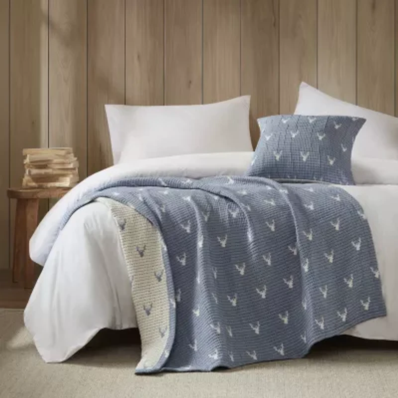 Woolrich Keystone Jacquard Reversible 2 Piece Throw & Pillow Set 2-pc.