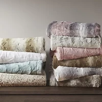 Madison Park Marcelle Faux-Fur Throw