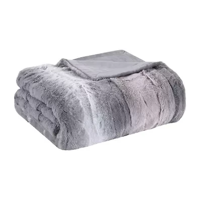 Madison Park Marcelle Faux-Fur Throw