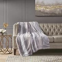 Madison Park Marcelle Faux-Fur Throw