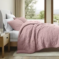 Casual Comfort Textured Seersucker Down Alternative Lightweight Comforter Set