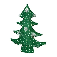 Northlight 3d Lighted Tree - 20in - Green And White - Clear Lights Christmas Yard Art