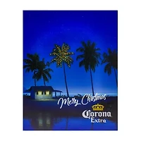 Northlight 19" Motion Activated Musical Lighted Corona Canvas Art