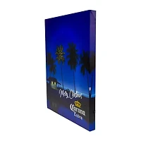 Northlight 19" Motion Activated Musical Lighted Corona Canvas Art