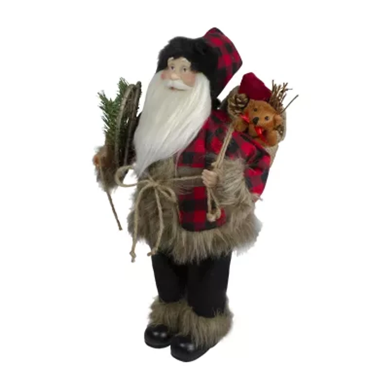 Northlight Standing With Snow Shoes And Bear - 18in Christmas Figurine