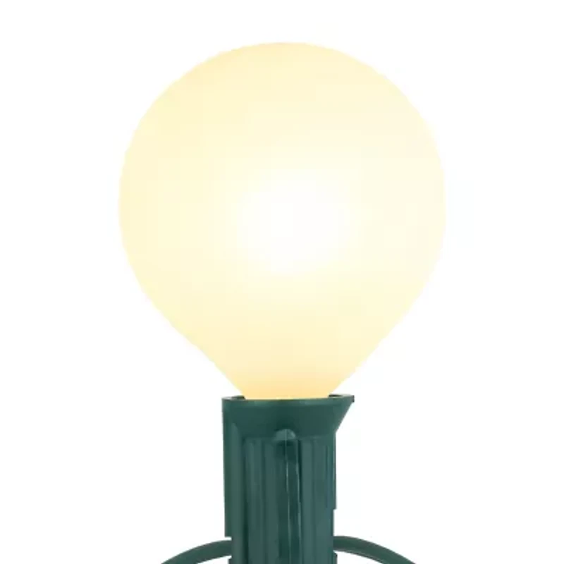Northlight 10-Count Frosted Red White And Green G50 9ft Green Wire String Lights