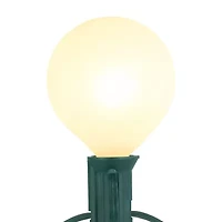Northlight 10-Count Frosted Red White And Green G50 9ft Green Wire String Lights