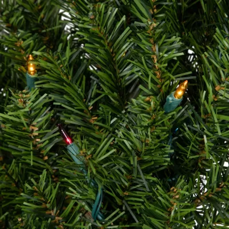 Northlight Pre-Lit Canadian Pine - 30in - Multi Lights Wreath