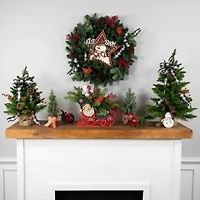 Northlight Santa Claus Inmerry In Sleigh - 11.5in Christmas Tabletop Decor