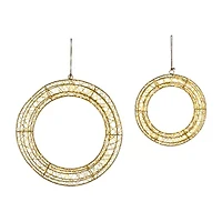 Northlight Led Lighted Hanging- 18in - Set Of 2 - Gold Lights Christmas Window Decor