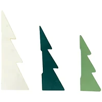 Northlight Accordion Honeycomb Foldable Paper- 15in - Green And Ivory - Set Of 3 1 Foot Christmas Tree