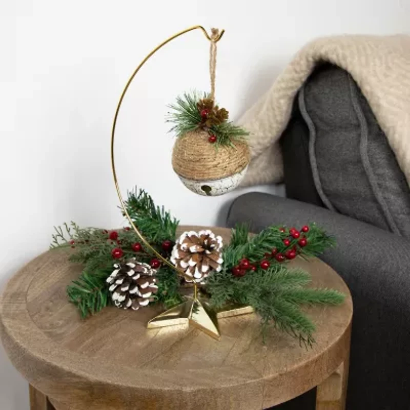 Northlight Star Display Stand - 12.5in - Gold Centerpiece
