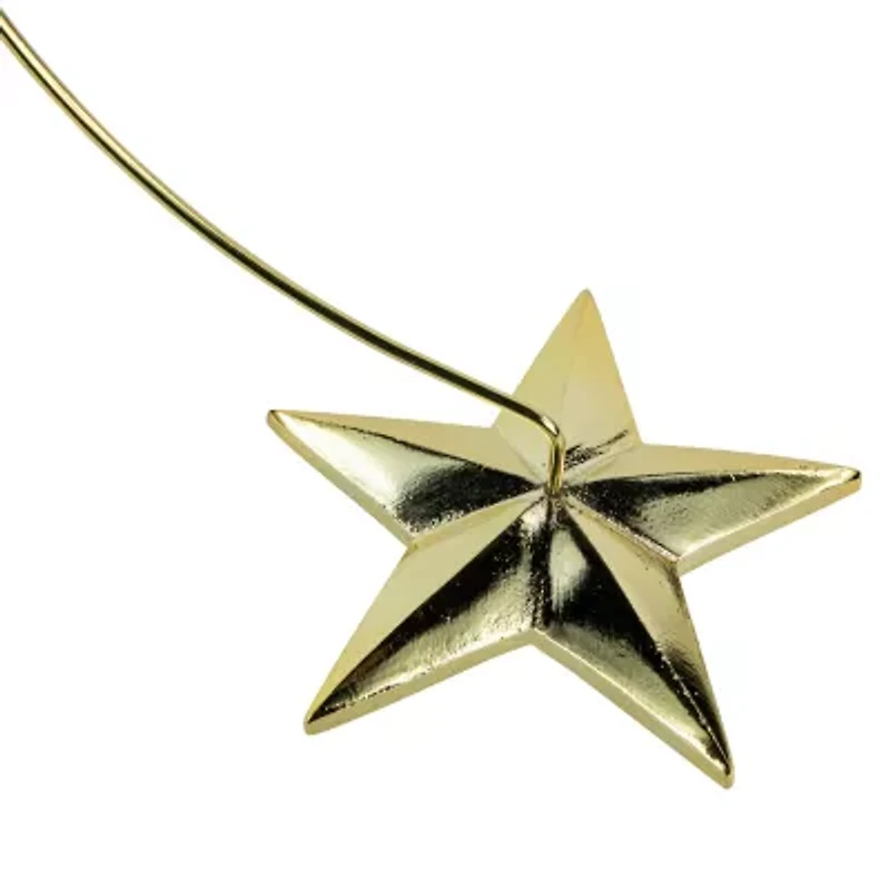 Northlight Star Display Stand - 12.5in - Gold Centerpiece