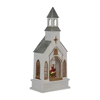 Northlight Led Lighted Holy Family Church Scene - 12in Christmas Snow Globe