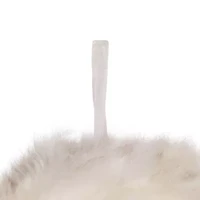 Northlight Wispy Feather - 14.5in - Unlit - Winter White Wreath